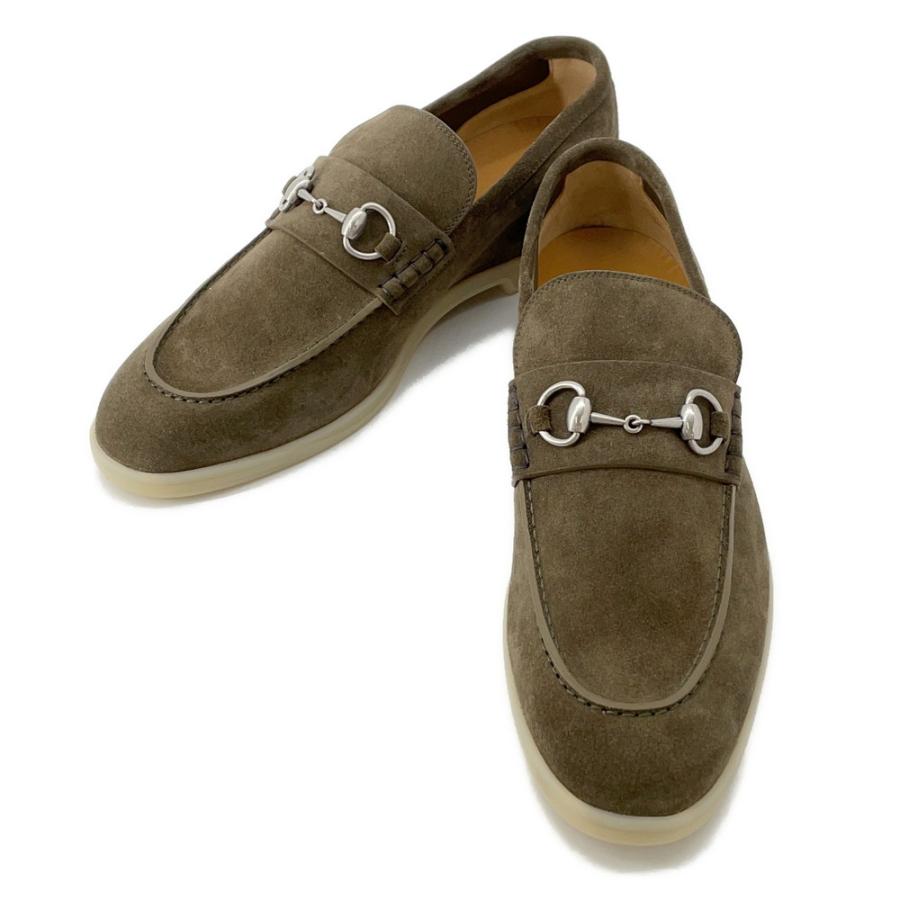 グッチ ローファー ホースビット スエード メンズサイズ9 GUCCI 靴