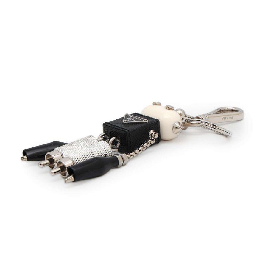 プラダ キーホルダー ロボット バッグチャーム サフィアーノレザー