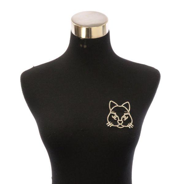 CHANEL（シャネル） ブローチ キャットモチーフ ココマーク ライン