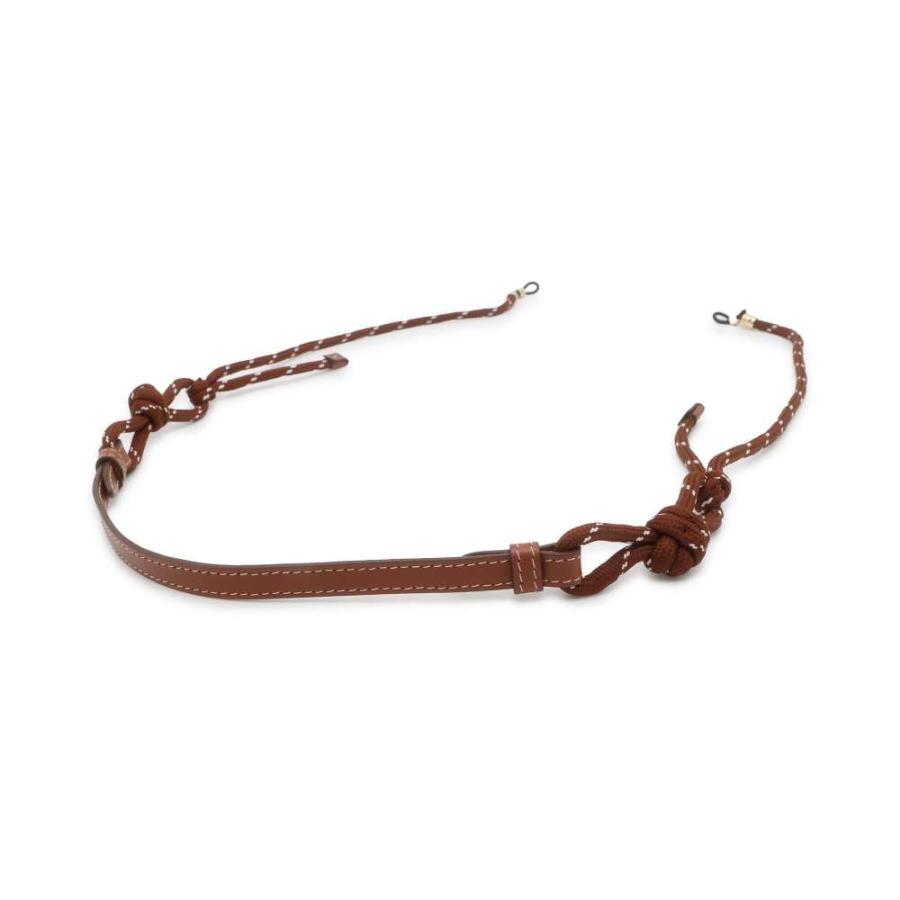 ミュウミュウ グラスコード キャンバス レザー Miu メガネアクセサリー