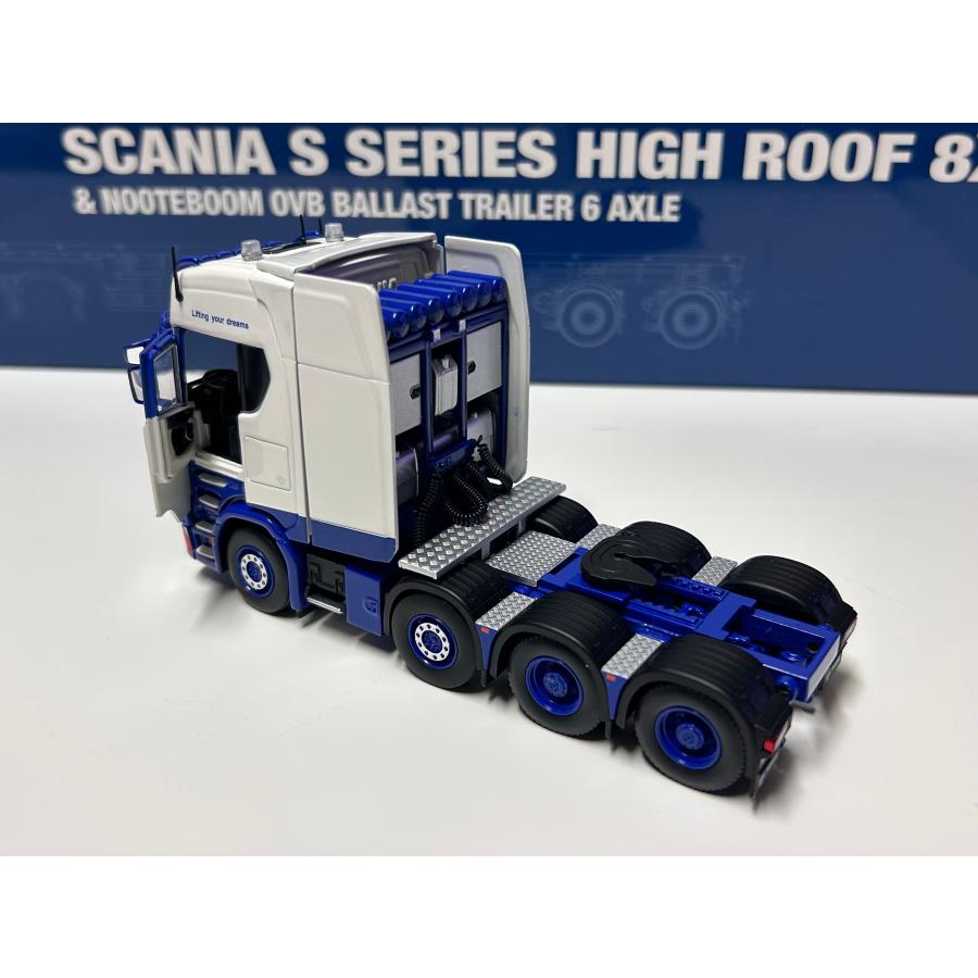 IMC 1/50 SCANIA S-Serie high roof Nooteboom flatbad trailer