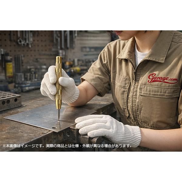 ハンマー不要 オートセンターポンチ 木工・鉄工作業ドリル下穴に