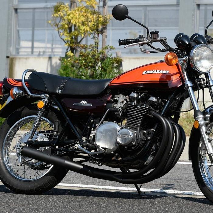 Z1 Z2【ガスケット付き】マルチレーシング NEWショート管 ブラック 直