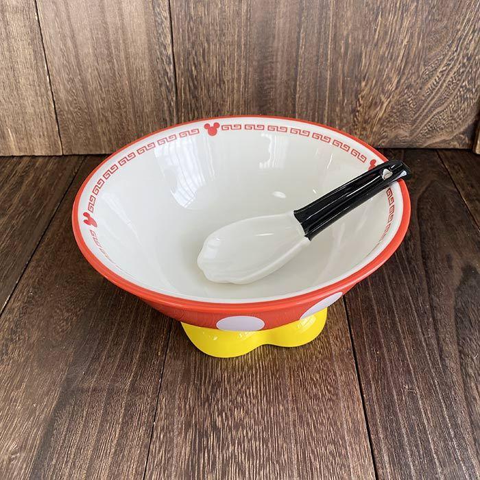 ミッキーマウス ラーメンセット ラーメン レンゲ 鉢 器 手袋 かわいい