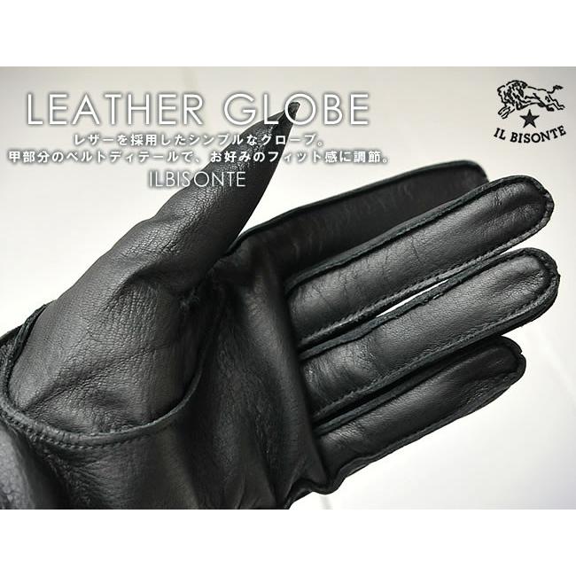 IL BISONTE（イルビゾンテ） レザーグローブ 手袋 レディース メンズ