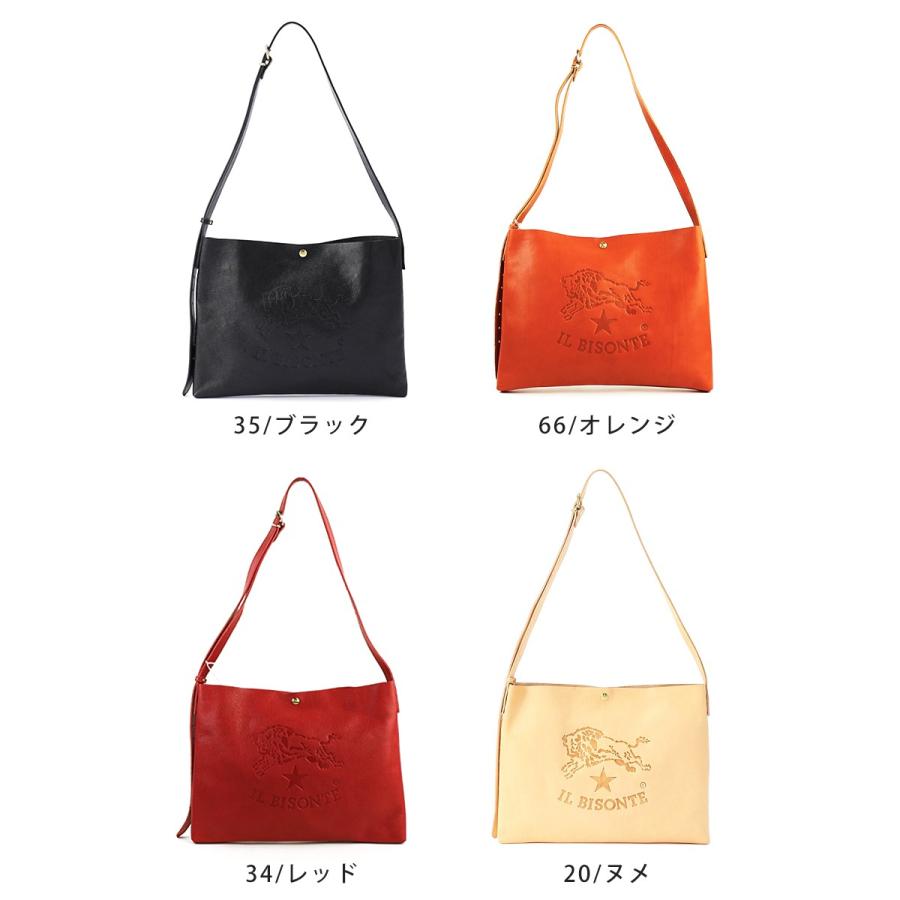 IL BISONTE（イルビゾンテ） IL BISONTE BIGロゴ レザー ショルダー