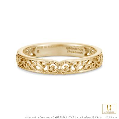 Pokemon（ポケモン） ピカチュウ リング 指輪 スクロールシルエット