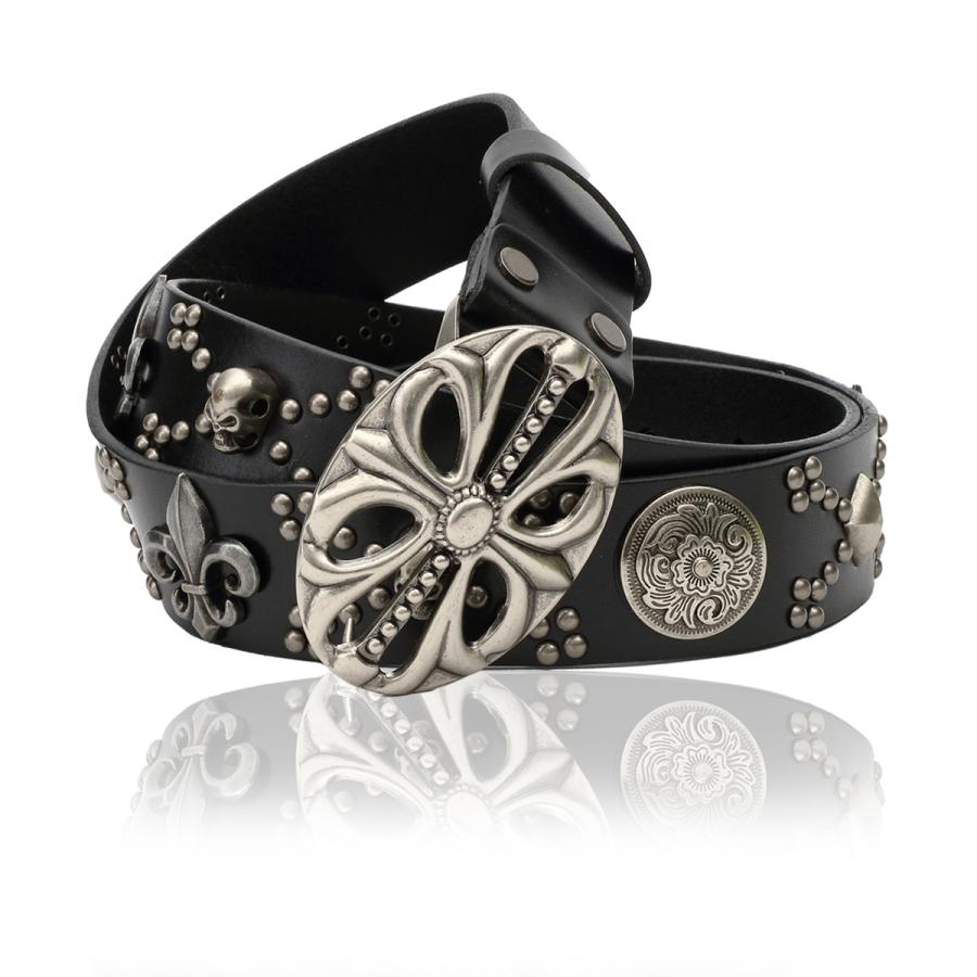 ベルト メンズ 本革 牛革 カジュアル バックル ブランド 金具 レザー