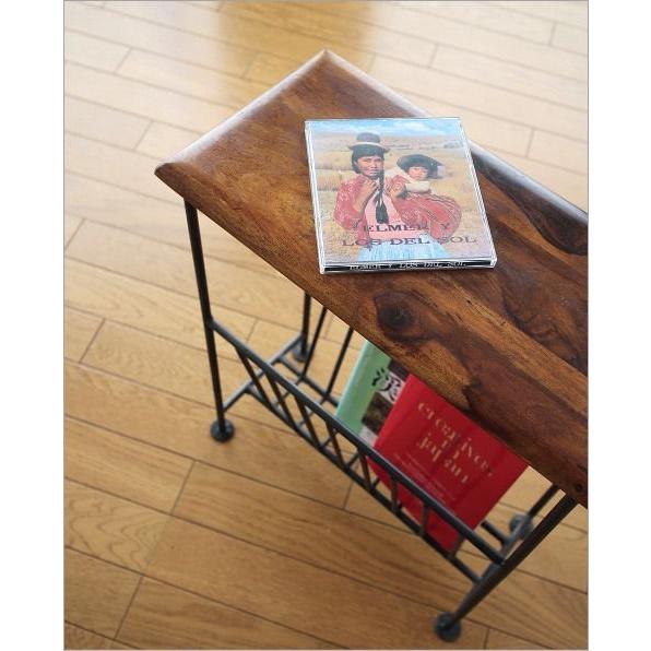 マガジンラック 木製 おしゃれ スリム マガジンスタンド ソファサイド