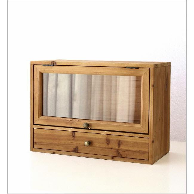 ミニキャビネット 飾り棚 スパイスラック おしゃれ 木製 ウッド 卓上