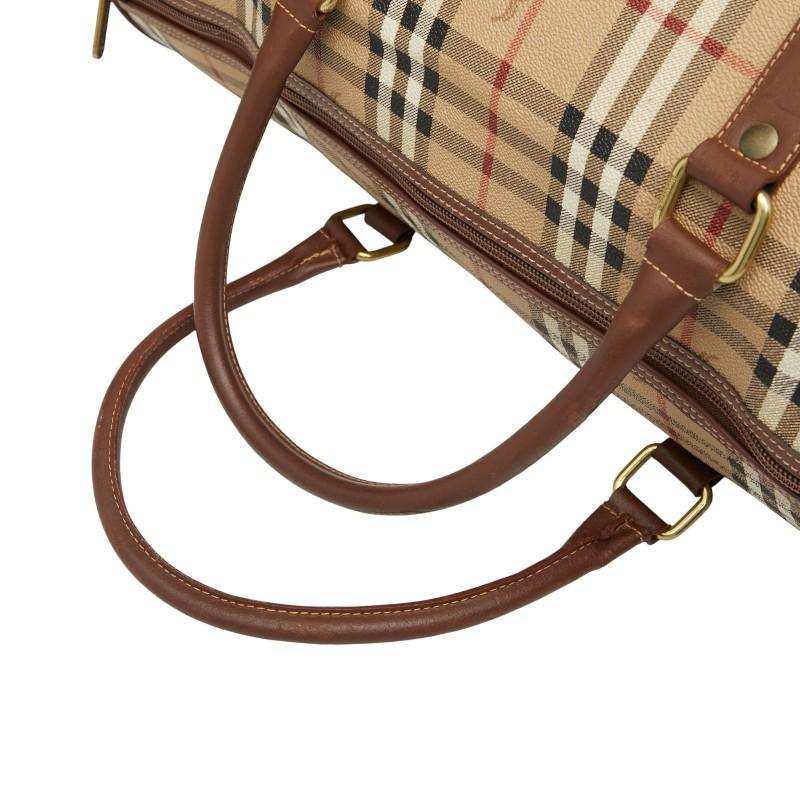 BURBERRY（バーバリー） ノバチェック シャドーホース ボストンバッグ