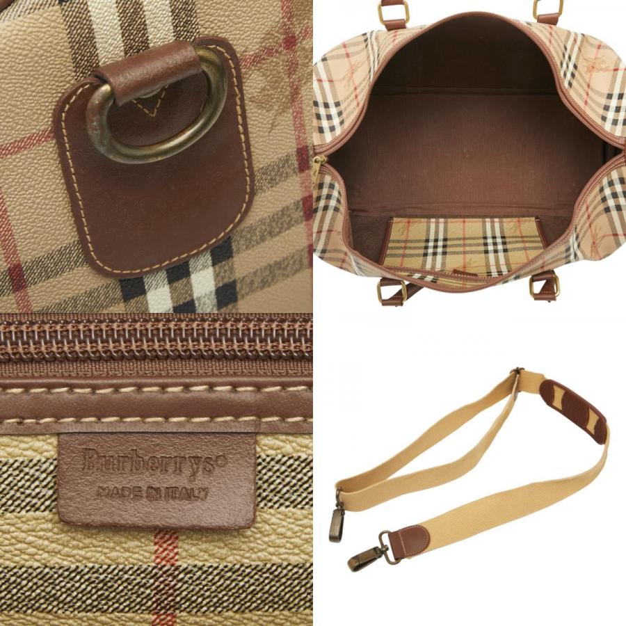 BURBERRY（バーバリー） ノバチェック シャドーホース ボストンバッグ
