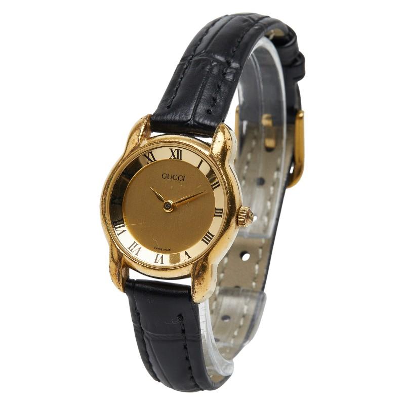 GUCCI（グッチ） 腕時計 5100L クオーツ ゴールド文字盤 ステンレス