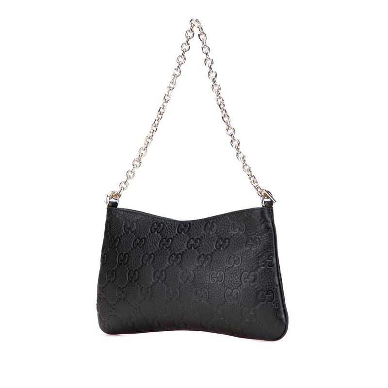 GUCCI（グッチ） GGエンブレム ミディアム チェーンハンドバッグ
