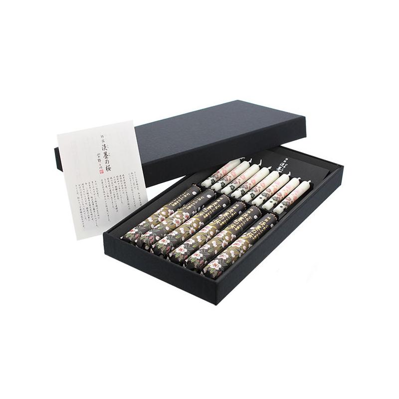 日本香堂 線香 ギフト お供え 宇野千代のお線香 特撰淡墨の桜 絵
