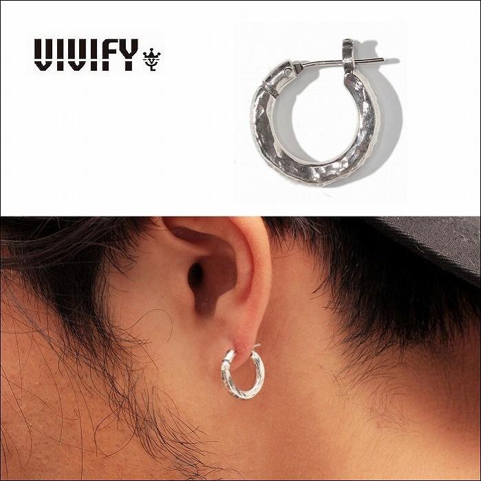 VIVIFY（ビビファイ） フープ ピアス シルバーThreeSides Hoop Pierce