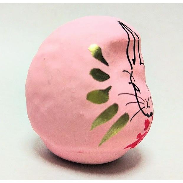 干支 卯年だるま ウサギ ピンク 0号 ミニサイズ 4.5cm 高崎 ダルマ
