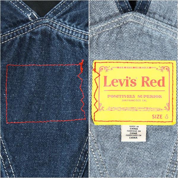 Levi's（リーバイス） レッド レディース ルーズ オーバーオール