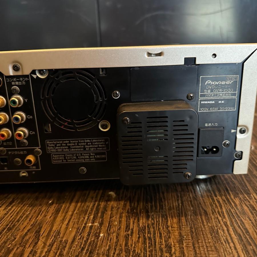 動作確認、【Pioneer DVR-1000】DVDレコーダー リモコン取説付き 動作
