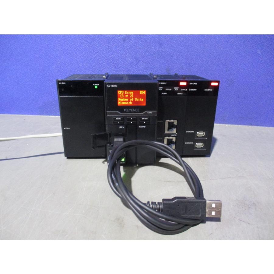 中古 KEYENCE KY-PU1/KV-8000/KV-XLE02/KV-CA02/KV-CA1W/KV-CA1H