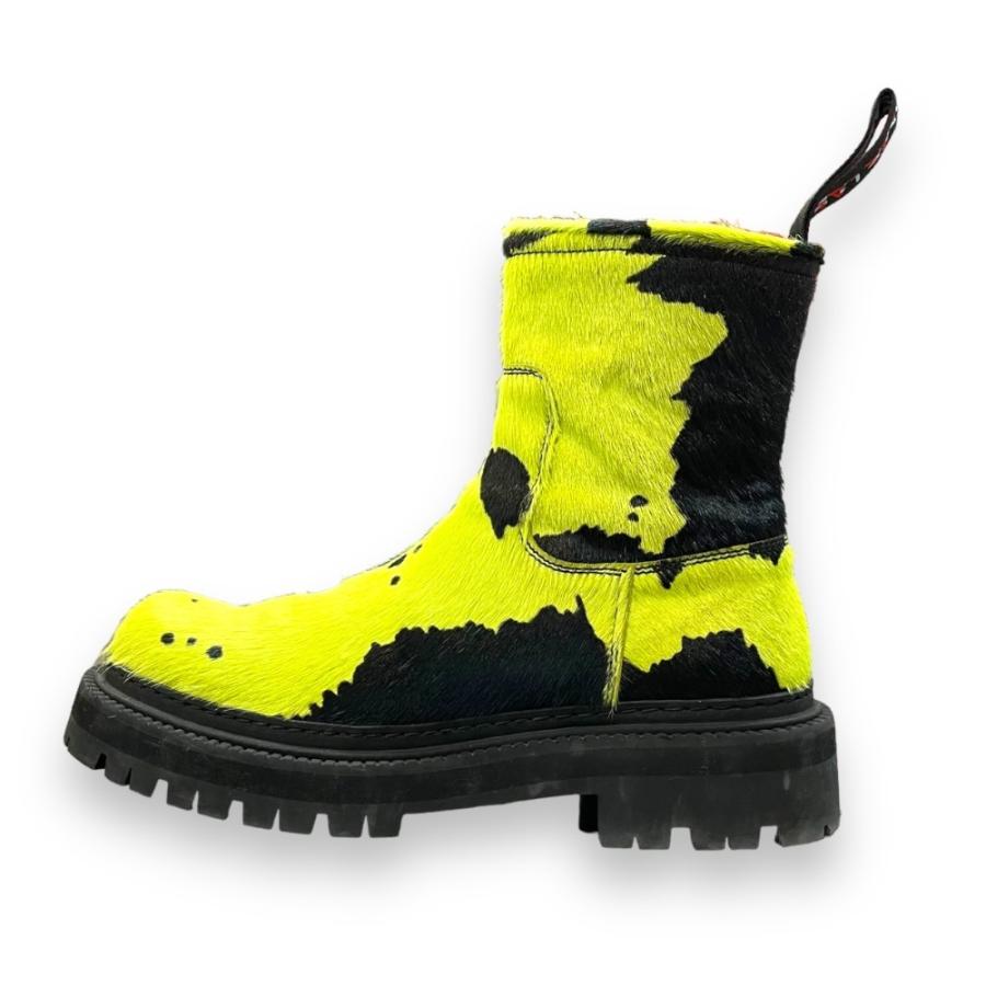 CAMPER EKI CrazyCow Green-Negro ブーツ EU41 ブラック イエロー