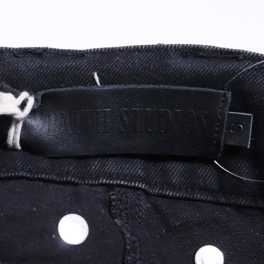 NO/FAITH STUDIOS フレアカーゴデニムパンツ Sサイズ ブラック 0053894