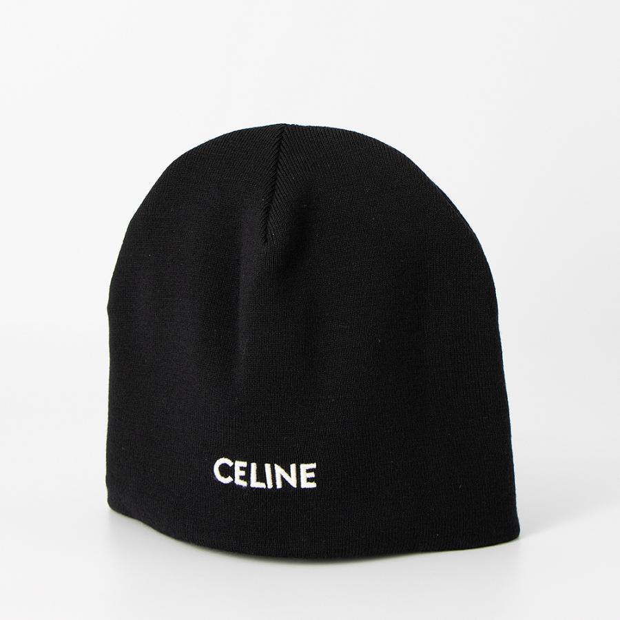 CELINE（セリーヌ） ニットキャップ ビーニー AA04Q0R67 38NO BLACK
