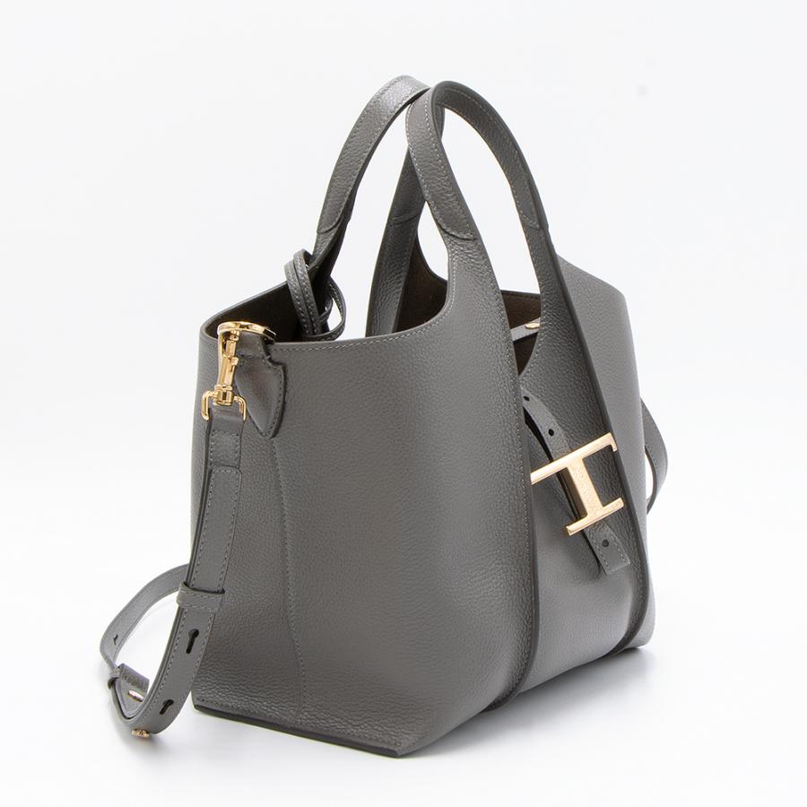 TOD'S（トッズ） トートバッグ ミニ グレー T TIMELESS T タイムレス