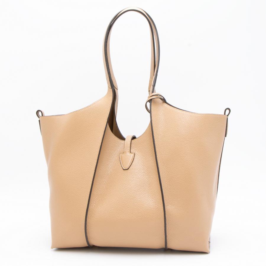 TOD'S（トッズ） トートバッグ ベージュ T TIMELESS T タイムレス