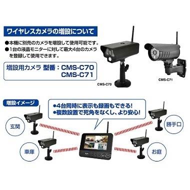 ELPA（エルパ） ≪送料無料≫ ワイヤレスカメラ＆モニター 【ELPA(朝日