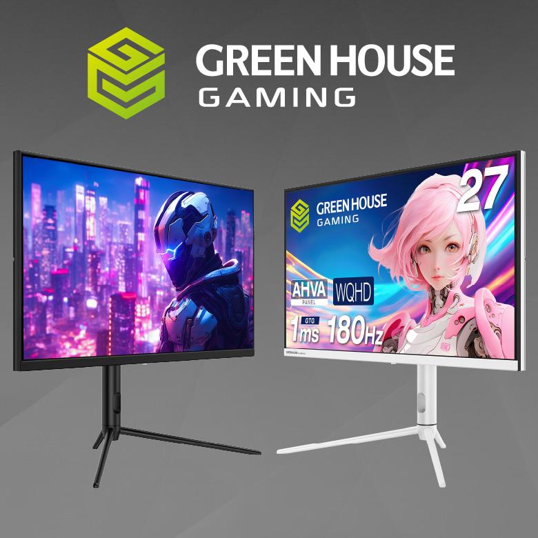 GREEN HOUSE（グリーンハウス） ゲーミングモニター 27インチ 180Hz
