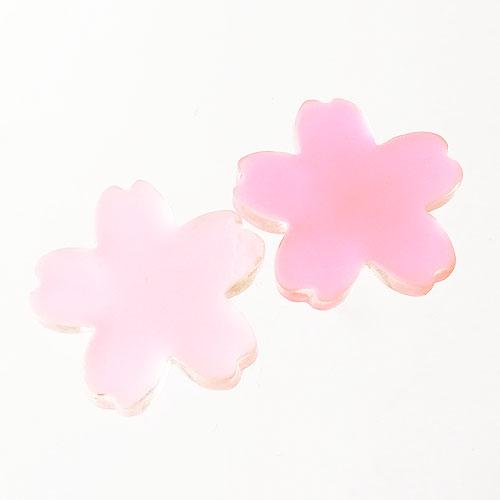 桜 貼付けパーツ ピンク ラメ 2色10個 さくら サクラ プラスチック