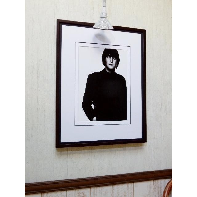 ジョン・レノン/1965/アート ピクチャ-額装/John Lennon/Beatles