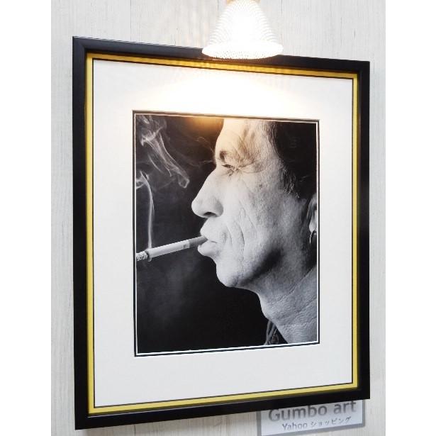 キース・リチャーズ/Smoking Marlboro/アートピク額装/Keith Richards