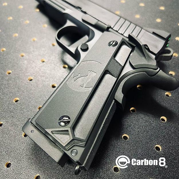 Carbon8 M45シリーズ & HELLCAT4.3共用 FLATグリップパネル ニャンコ