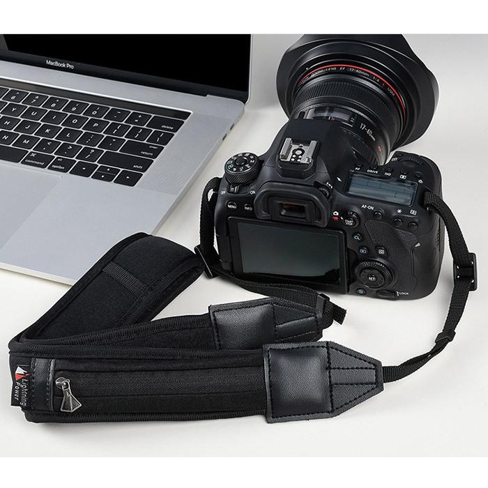 カメラ用ストラップ 一眼レフ ミラーレス ネックストラップ ポケット