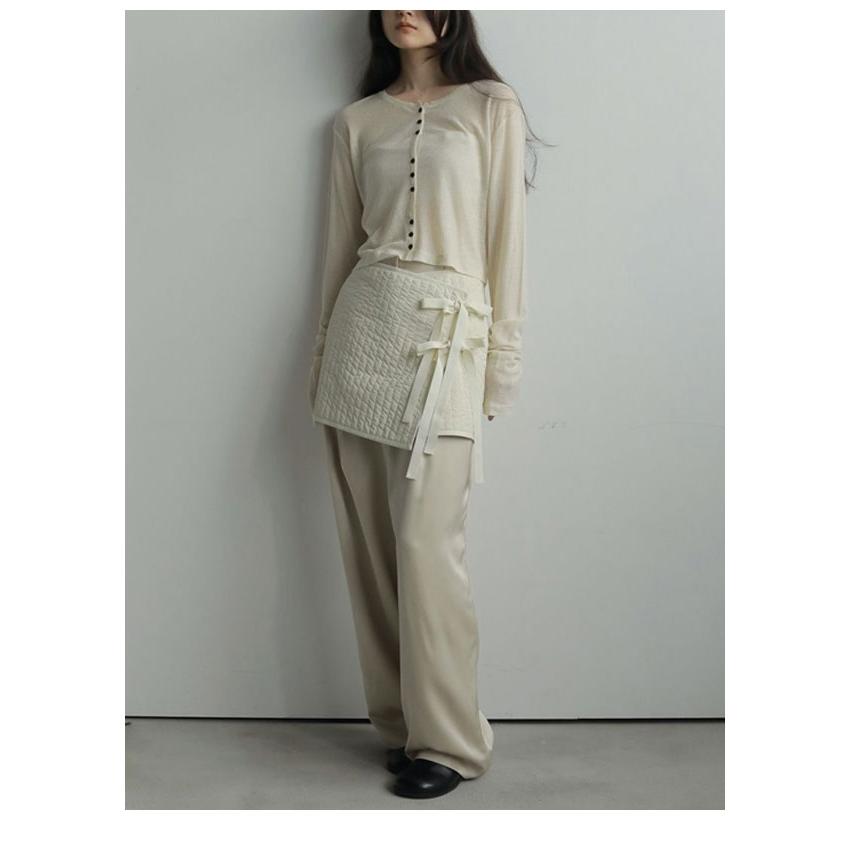 anuke（アンヌーク） 【即納】 anuke 2026Prefall トップス Sheer Rib