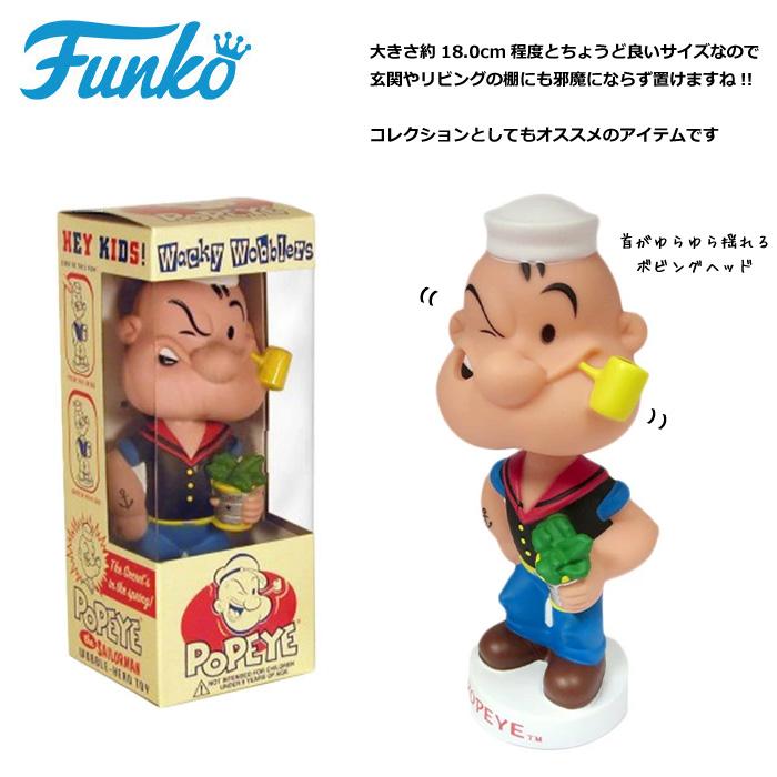 FUNKO ボビングヘッド ポパイ BOBBLE HEAD 首振り人形 WACKY WOBBLER