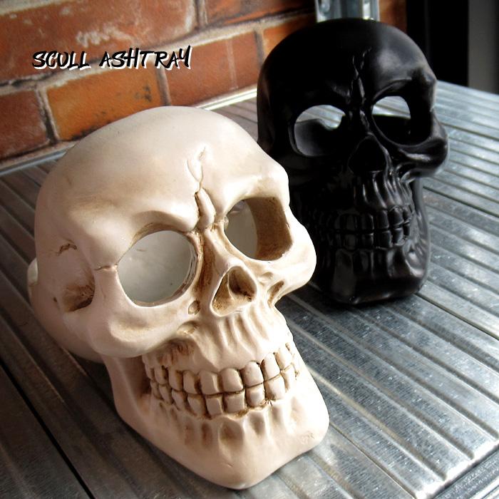 ドクロ スカル 灰皿 喫煙具 アシュトレイ タバコ 卓上 かっこいい