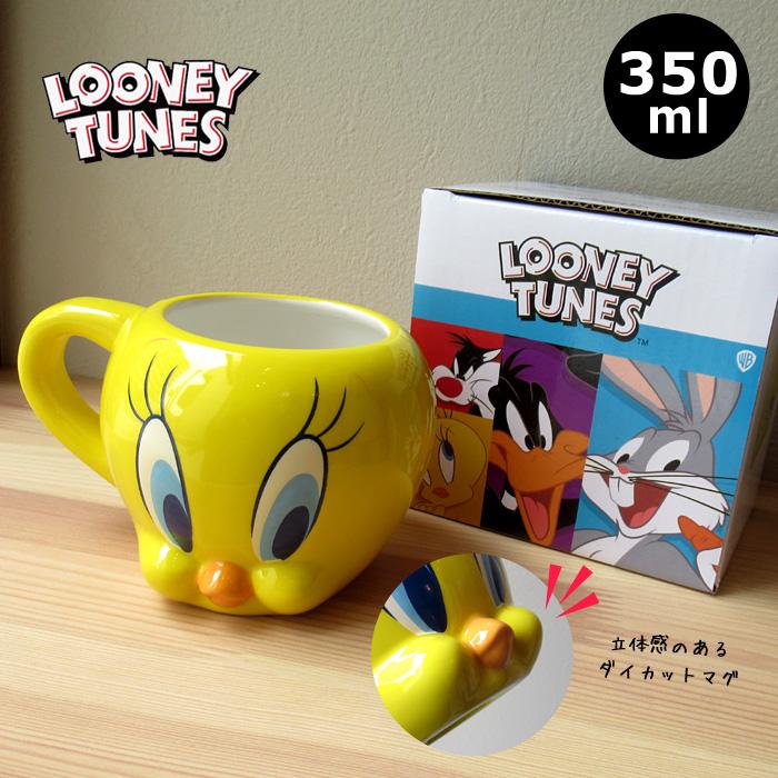 サンアート マグカップ トゥイーティ 可愛い LOONEY TUNES フェイス