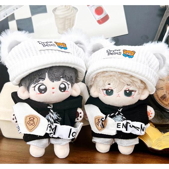 ぬい服 10cm 15cm くま耳帽子 クマ ぬいぐるみ服 推し活 着ぐるみ 着せ