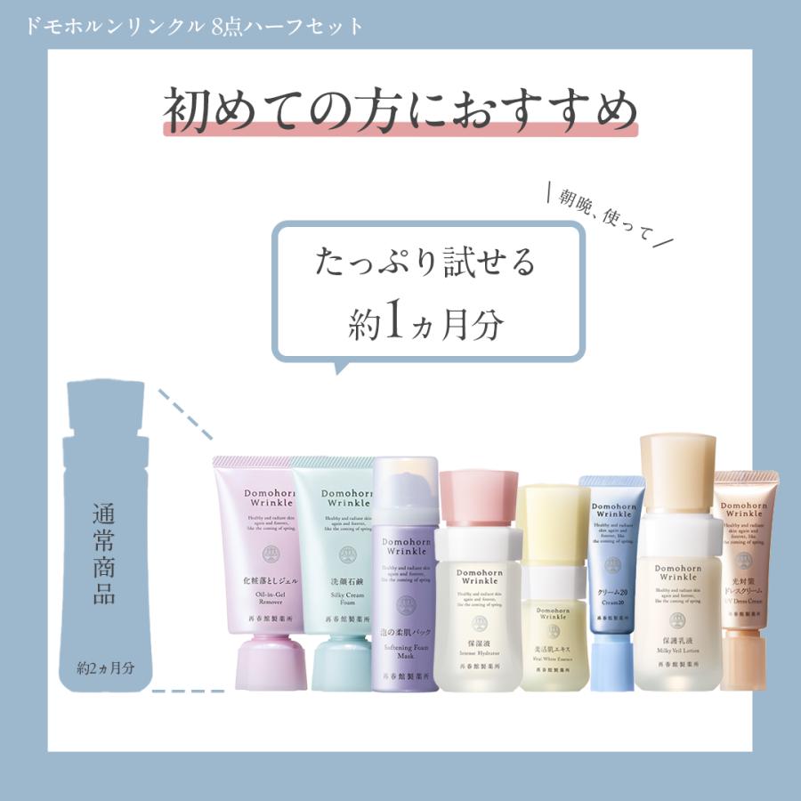 ギフトラッピング】ドモホルンリンクル 8点ハーフセット 約30日分