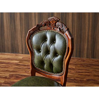 green（グリーン） イタリア製 ダイニングチェア 本革 送料無料猫脚