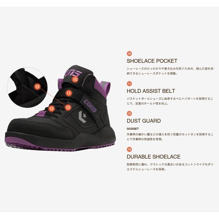 2024AW限定】CPD コンバース CONVERSE 安全靴 RUN 'N SLAM PS 33701641