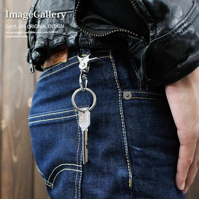 キーホルダー キーリング付き ベルトループに クラフトパーツ : 革財布