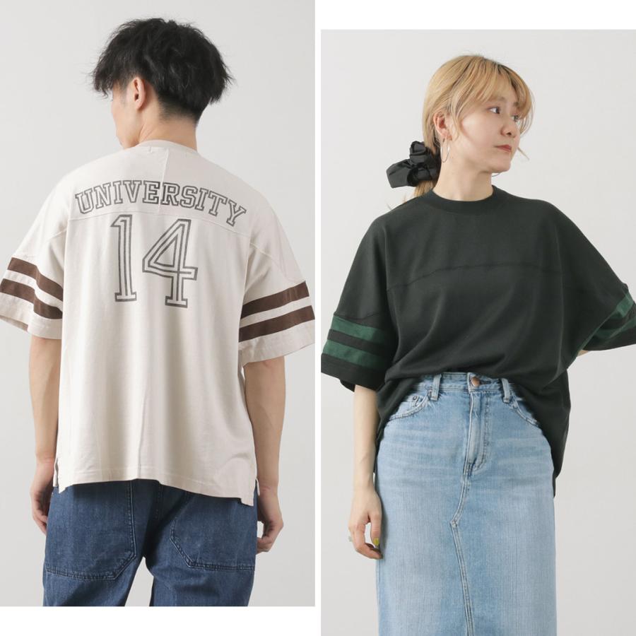 REMI RELIEF（レミ レリーフ） SP加工R/C天竺フットボールT(14