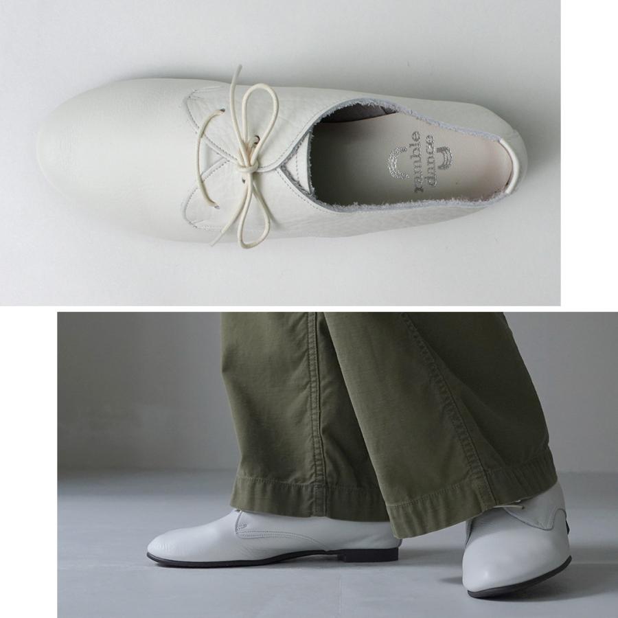 ramble dance（ランブルダンス） シュリンクレザー レースアップ