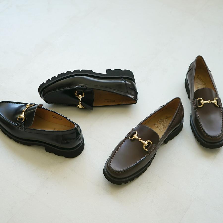 ARTESANOS（アルテサノス） ビット ローファー ガラスレザー