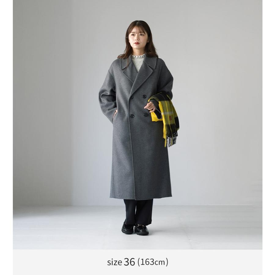 LE GLAZIK（ルグラジック） ダブルブレスト リバーコート / レディース