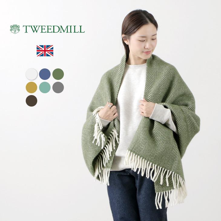 TWEED MILL（ツイードミル） 75×168 フィッシュボーン ブランケット